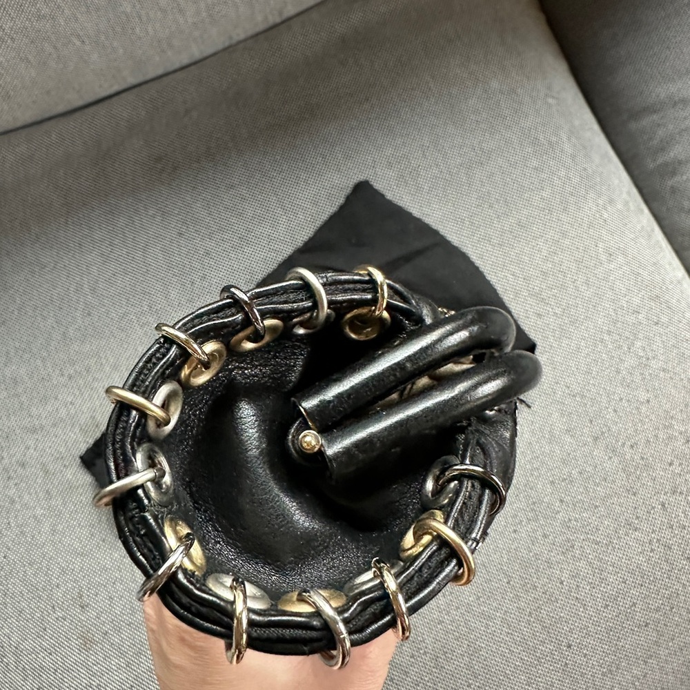 Chanel 2007 Black Punk Clutch Quilted Aged Calfskin with Gold Silver Hardware - Picture 4 of 10